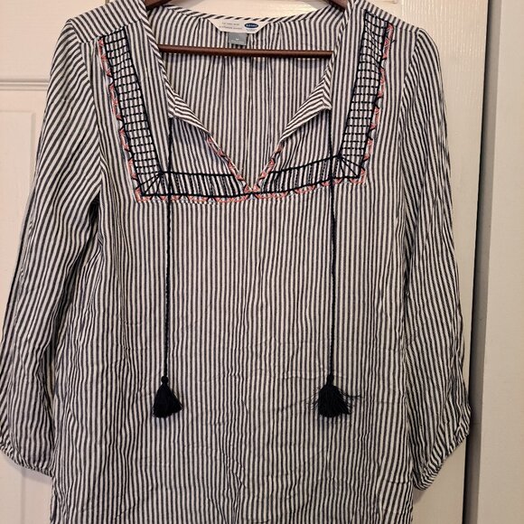 Old Navy Tunic Peasant Style Blouse/Top - Picture 1 of 7